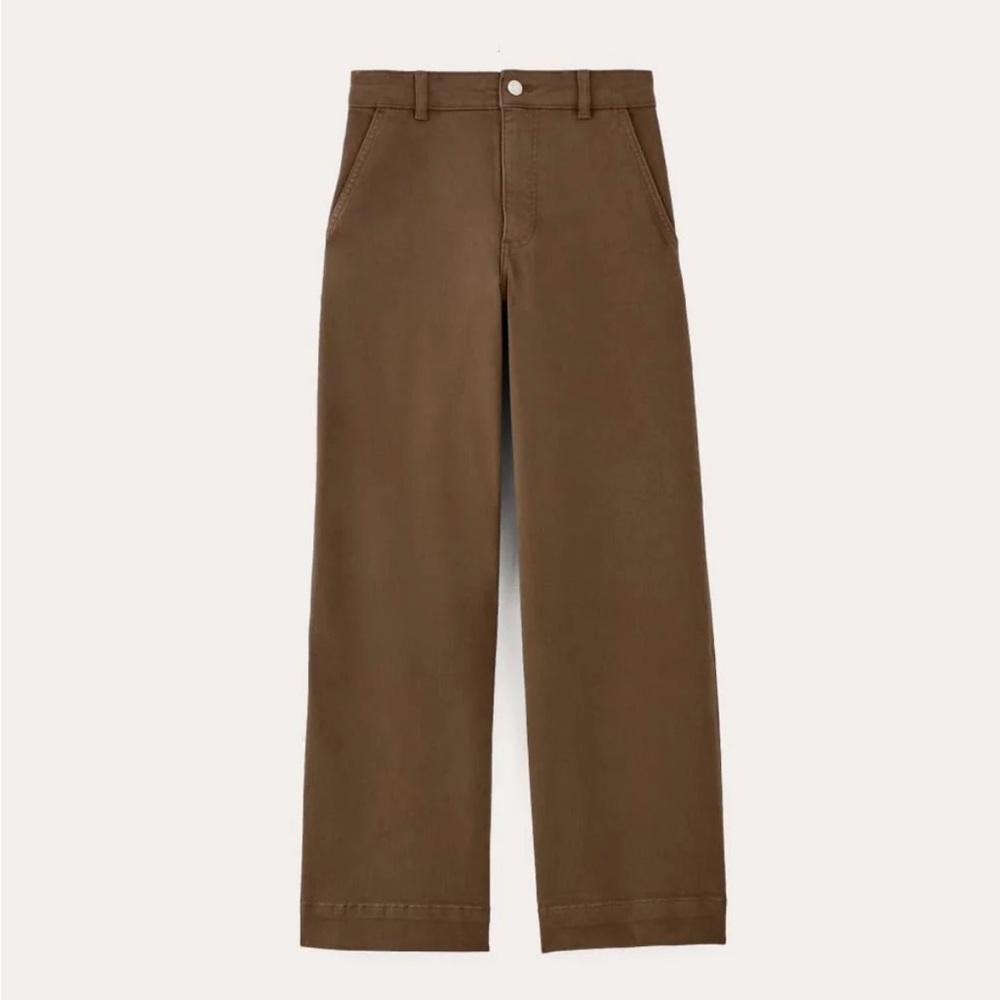 Everlane women’s utility wide leg pant cocoa size 6R